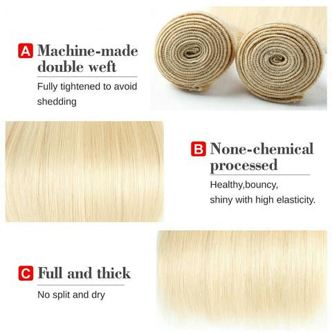 Blonde Brazilian Human Hair 4 Bundles